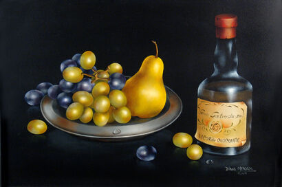 Licor y Frutas - a Paint Artowrk by Diana  Mercado